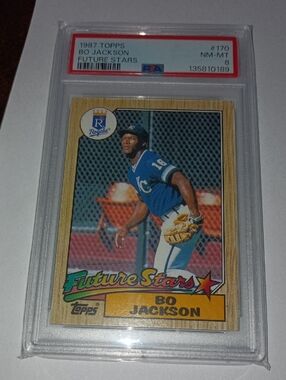 1987 Topps Blue and Gold Bo Jackson 'Future Stars' Card RC #170